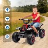 Jojoka 6V Kids Ride On ATV Quad Car, Electric 4-Wheeler w/1.76MPH Speed, Music, LED Lights, Push-Button Start, for Ages 3+ - 2 of 4