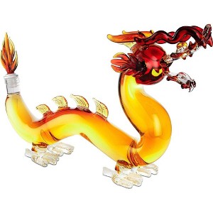 The Wine Savant Dragon Design Whiskey & Wine Decanter, Beautiful Home Decor, & a Stylish Home Bar Addition - 600 ml - 1 of 4