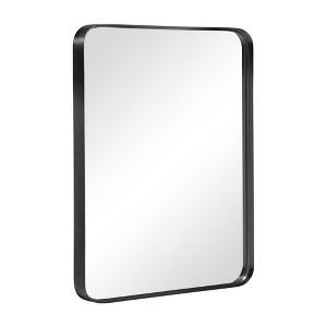 Dovelina Wall Mounted Mirror Rectangle Metal Framed Bathroom Vanity Mirror - 1 of 4