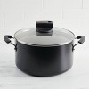 Farberware Smart Control 6qt Aluminum Covered Stock Pot Black: Nonstick Cooking Surface, Vented Glass Lid, Oven & Dishwasher Safe - 4 of 4