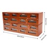 YIYIBYUS Wooden Storage Box With 16 Drawers, Desktop Storage Drawer Organizer - 4 of 4