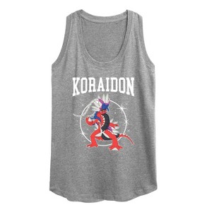 Women's - Pokémon - Koraidon Collegiate Graphic Racerback Tank - 1 of 4