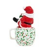 Ganz 5.0 Inch Santa On Cup Salt & Pepper Set Christmas , Merry Jolly Holly Gifts (2PC) - 3 of 3
