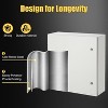 Electrical Distribution Box with Hinged Cover, Panel Box with Waterproof & Dustproof Enclosure, Indoor Outdoor Junction Box with Mounting Plate - 3 of 4
