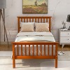 Twin Wood Platform Bed with Headboard and Footboard-ModernLuxe - 2 of 4
