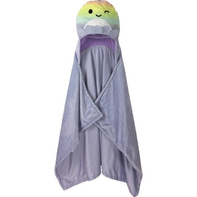 Squishmallows Kids' Hooded Blanket Purple : Target