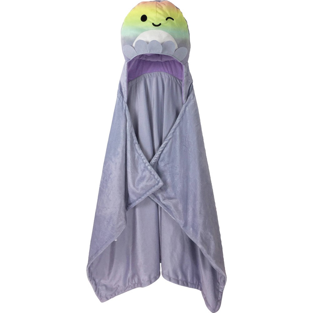 Photos - Duvet Squishmallows Kids' Hooded Blanket Purple 