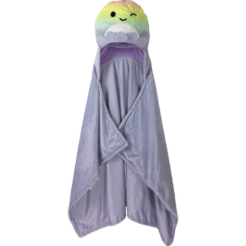 Squishmallows Kids&#39; Hooded Blanket Purple, 1 of 6