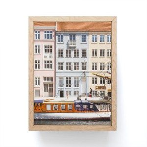 Ninasclicks Copenhagen Pastel Nyhavn houses and boat Framed Mini Art Print - Society6 - 1 of 3