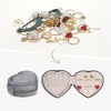 Unique Bargains Travel Small Portable Heart-Shaped Plush Velvet Jewelry Box for Women - 2 of 4