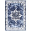 Vintage Distressed Floral Print Carpet Machine Washable Carpet Stain Resistant Easy Cleaning Indoor Carpet - 3 of 4