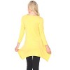 Women's 3/4 Sleeve Makayla Tunic Top with Pockets - White Mark - 3 of 3