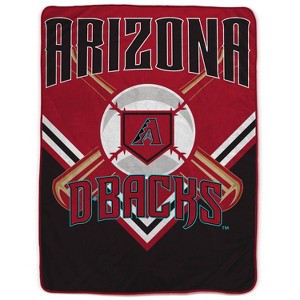 MLB Arizona Diamondbacks On Deck Ultra Cozy Blanket: Plush Sports Throw - 1 of 3