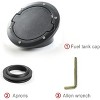 TruAIR Wrangler JK Gas Cap Cover (Black) - 4 of 4