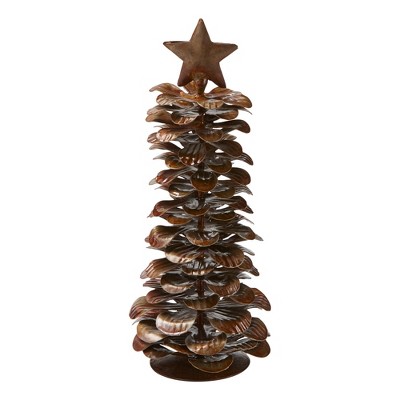 tagltd Pinecone Tree W Star Tall