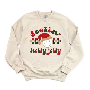 Simply Sage Market Women's Graphic Sweatshirt Feelin' Holly Jolly - 1 of 2