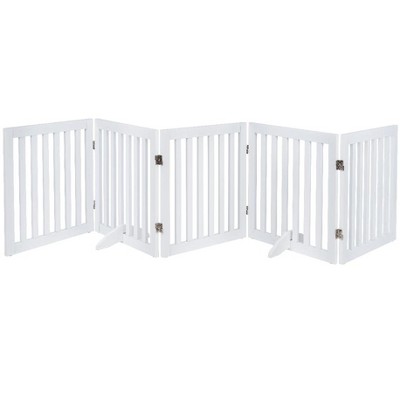 unipaws Classic Indoor Dog Gate Wooden Pet Safety Gate