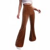 Women's Corduroy/velvet High Waist Flare Pants - Pretty Bash - 4 of 4
