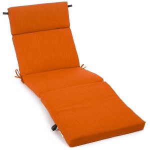 Blazing Needles, 72-inch by 24-inch Solid Polyester Outdoor Chaise Lounge Cushion - 1 of 1