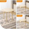 VINGLI 35" Solid Wood Folding Dining Table,Expandable Folding Round Table for Home, Apartment,Office - 4 of 4