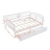 NicBex Twin/Full Size Daybed with 2 Drawers,Wood Day Bed Frame for Bedroom,Living Room,Apartment - 3 of 4