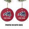 Stony Brook University Seawolves Logo Porcelain Holiday Christmas Tree Ornament - 2 of 4