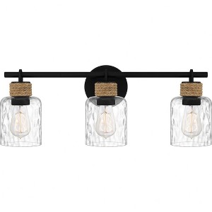 Quoizel Lighting Baltic 3 - Light Vanity in  Matte Black - 1 of 4