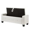 CAVINAS 48" Ottoman Bench with Storage,Upholstered Tufted Faux Leather PU Ottoman with Flip Top,Footboard Footrest for Bedroom - 4 of 4