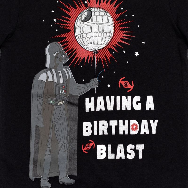 Star Wars Darth Vader Birthday Graphic T-Shirt Black , 2 of 8