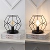 JONATHAN Y James 10" MidCentury Glam Metal Geometric LED Table Lamp - 4 of 4