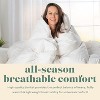 ComfyDown Down Feather Comforter  Lightweight All-Season Duvet Insert with 100% Cotton Cover, Made in USA, Washable with Corner Tabs - 2 of 4