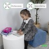 Stash Comfy Kids Sofa Chair Cute toddler chair with toy storage chest for boys and girls Black Uncaged Ergonomics - 3 of 4
