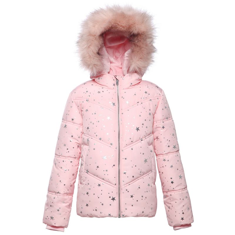 Rokka&Rolla Girls' Heavy Winter Puffer Jacket Bubble Coat, 6 of 9