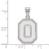 Black Bow Jewelry 14k White Gold Ohio State Buckeyes NCAA Large Pendant - 2 of 3