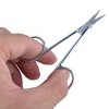 Unique Bargains Metal Flat Edge Tweezers and Scissors Eyebrow Trimmer Beauty Tool Set 1 Set of 2 Pcs - image 3 of 3