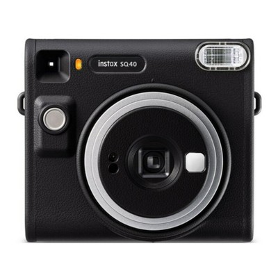 Fujifilm instax SQUARE SQ40 Selfie Mode Easy-To-Operate Analog Camera (Black)