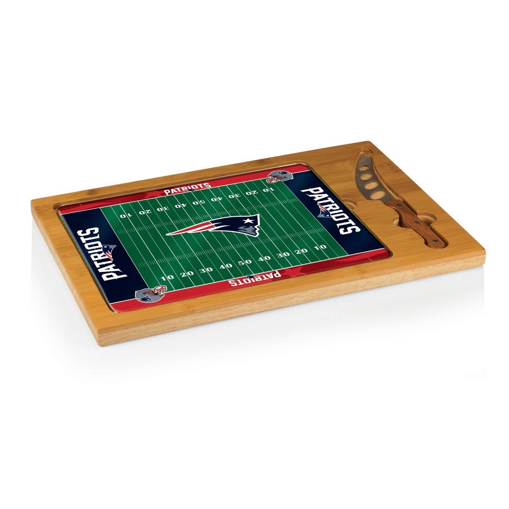 Photos - Chopping Board / Coaster NFL New England Patriots - Icon Cutting Board/Tray and Knife Set by Picnic