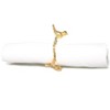Classic Touch Set of 4 Gold Bird Design Napkin Rings - 3 of 3
