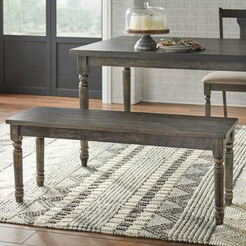 Burntwood Dining Bench Gray - Buylateral