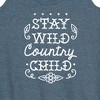 Women's - Instant Message - Stay Wild Country Child Graphic Racerback Tank - 2 of 4