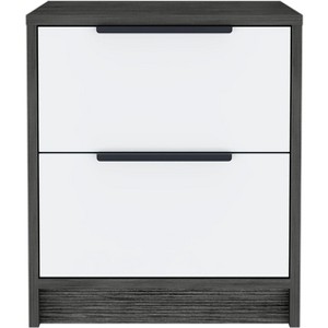 NicBex 14.2 inch Wide Nightstand with 2 Drawers,Modern Side Table with Metal Handles,Bedside Table for Bedroom,Living Room - 1 of 3