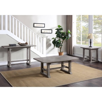Whitford Transitional Dove Gray Rectangular Sofa Table