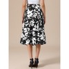 INSPIRE CHIC Women's Boho Floral Summer Elastic Waist Dressy Casual A-line Midi Skirts - 3 of 4