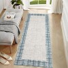 Machine Washable Area Rug Modern Plaid Carpet Non-Slip Stain Resistant Pet Friendly for Living Room Bedroom Dining Room - 3 of 4