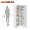 coucheta Corner Bookshelf, 71.8'' Farmhouse Bookcase, L-Shaped Bookshelf, 5 Tier Display Shelf Heavy Duty Bookcases, Bookshelves with Storage - 2 of 4
