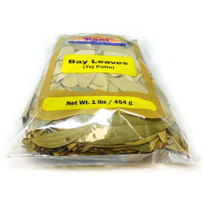 Bay Leaves Whole Hand Selected Extra Large - 16oz (1lb) 454g - Rani Brand Authentic Indian Products, 4 of 7