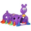 Infurnic Dollhouses Caterpillar Climbing Tunnel for Kids Climb Toy Indoor Outdoor Toddler Play Structure for 3-6 Years, Purple, 59.00"*38.30"*38.30" - 4 of 4
