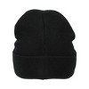 One Piece (Animated) Jolly Roger Pirate Cuff Embroidery On Ribbed Black Acrylic Knit Cuff Beanie - 4 of 4