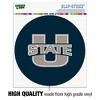 Utah State University Primary Logo Automotive Car Window Locker Circle Bumper Sticker - 3 of 4