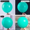 PartyWoo Balloons Teal Teal Blue Turquoise 36 18 12 10 5 Inch 100 pcs - 3 of 4